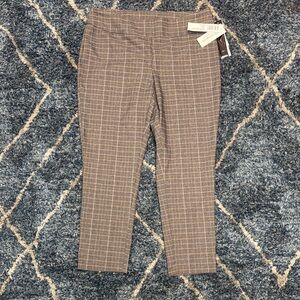 New Tribal pull on plaid ankle Pants - dark gray